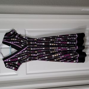 SANDRA DARREN | Cap Sleeve Double Surplice Midi Dress - Size 6